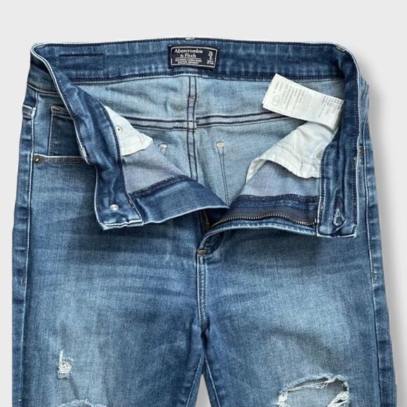 Abercrombie & Fitch Destroyed Simone High Rise Super Skinny Jeans Sz 26 - Picture 8 of 9